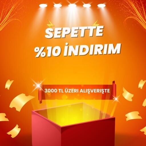 3000 TL ve Üste Alışverişlerde Sepette %10 İndirim